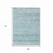 Homeroots 9' X 12' Teal Blue And Ivory Trellis Washable Indoor Outdoor Area Rug 616500 - alternate 3