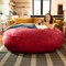 Homeroots 72" Cinnabar Microsuede Bean Bag Chair 546902 - alternate 5