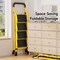 Wrightmaster 4.9 ft. Carbon Steel Lightweight Step Ladder, 9 ft. Reach w/ Non-Marring Feet 300 lb. Capacity ZoroYGHS4B - alternate 5