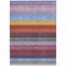 Homeroots 9' X 12' Lavender Blush And Blue Striped Washable Indoor Outdoor Area Rug 614813 - alternate 4