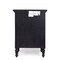 Homeroots Classic Black 3 Drawer Nightstand 388905 - alternate 4