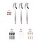 Smarty Had A Party Silver Disposable Plastic Serving Forks (150 Forks), 150PK 2643-CASE - alternate 4