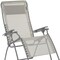 Homeroots 30" Light Gray and Chrome Steel Outdoor Zero Gravity Chair with Light Gray Cushion 320598 - alternate 2