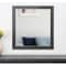 Homeroots 36" Gray Wood Framed Accent Mirror 510892 - alternate 3
