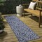Jonathan Y Nolan Modern Coastal Organic Shapes Navy/Cream 2 ft. x 8 ft. Indoor/Outdoor Runner Rug TSN307A-28 - alternate 1