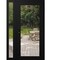Vdomdoors Front Exterior Prehung Metal-Plastic Door Clear Glass / MANUX 8666 Matte Black / Office Commercial MANUX8666EXD-BLK-W30+12xH80-LH-I - alternate 1