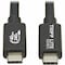 Tripp Lite USB4 40GBPS CABLE M/M USB-C 8K U521-1P2M-BK - alternate 3