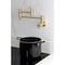 Kingston Brass Wall Mount Pot Filler Faucet, Brushed Brass KS3107CG - alternate 2