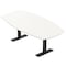 Skutchi Designs Arc Boat Conference Table With Power, 48 in W, 72 in L HAR-ABOT-48X72-T.BK-W960-NA - alternate 1