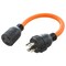 Ac Works Adapter Cord, SOOW, L5-30R, L14-30P, 1.5 ft., Orange L1430L530-018 - alternate 1