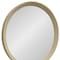 Homeroots 20" Cream Round Wood Framed Accent Mirror 485115 - alternate 3