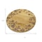 Homeroots Set of Two 12" Brown Solid Wood Floral Round Serving Trays 634502 - alternate 3