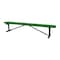 Leisure Craft Portable, Bench w/o Back, 8ft., Green B8XPP-GREEN - alternate 1