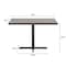 Flash Furniture Bennett 30 in x 48 in Solid Wood Indoor Tabletop in Dark Brown with 23.75 in x 29.5 in Dining Height GSF-REC3048-DKBRN-T2230-GG - alternate 4
