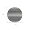 Homeroots 8' Gray And Charcoal Round Abstract Washable Indoor Outdoor Area Rug 599966 - alternate 2