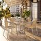 Flash Furniture Contemporary Restaurant Stack Chair, Aluminum and Beige Seat, Tan Back, 21.75 W 22" L 29 H TLH-020-BGE-GG - alternate 7