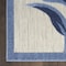 Homeroots 3' X 4' Blue and Gray Floral Indoor Outdoor Area Rug 527642 - alternate 3