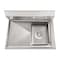 Koolmore 1 Compartment Stainless Steel NSF Commercial Kitchen Prep & Utility Sink with Drainboard SA121610-16L3 - alternate 7