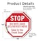 Signmission Stop Do Not Leave Deliveries Here T, 18 inch X 18 inch, Vinyl Decal, 2PK OC-D-2PACK-18-48 - alternate 3