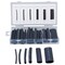 Prosource Heat Shrink Tube Assortment, 1/8 in, 3/16 in, 1/4 in, 3/8 in, 1/2 in, 3/4 in, Black, 3-1/2 in 60235 - alternate 2