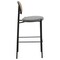 Leisuremod Euston Modern Wicker Bar Stool With Black Steel Frame, Grey, 2PK EC29GR2 - alternate 5