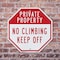 Signmission Private Property No Climbing Keep O, 10 inch X 10 inch, Aluminum Metal Signs, 2PK OC-A-2PACK-10-146 - alternate 6
