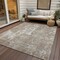 Homeroots 3' X 5' Taupe And Ivory Abstract Washable Indoor Outdoor Area Rug 598004 - alternate 2