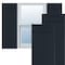 Ekena Millwork True Fit PVC Four Board Joined Board-n-Batten Shutters, Starless Night Blue, 21 1/2W x 42H, PR TFP101BBF21X042OB - alternate 1