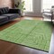 Homeroots 10' X 14' Green And Ivory Geometric Washable Indoor Outdoor Area Rug 600821 - alternate 3