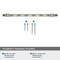 Amerock London 10-1/16 in 256 mm Center-to-Center Polished Nickel/Black Chrome Cabinet Pull BP36664PNBCR - alternate 3