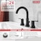 Delta Trinsic Two Handle Widespread Bathroom Faucet 3559-BLMPU-DST - alternate 3