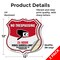 Signmission No Trespassing Shield Sign 24 Hour Video, 12 inch X 12 inch, Vinyl Decal, 2PK SHI-D-2PACK-12-420 - alternate 3