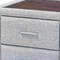Baxton Studio Cadmus Modern Light Grey Channel-Tufted Fabric 2-Drawer Nightstand 254-13994-ZORO - alternate 3