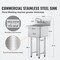 Vevor Commercial Utility and Prep Sink 1 Compartment Stainless Steel Backsplash S1C-151512 - alternate 2