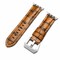 Elegani Alligator-Embossed Leather Band Compatible with Apple Watch 45mm, Brown, Silver Buckle LAT4-BRN-SLV-45 - alternate 1