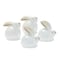 Homeroots Set of Four White And Brown Terracotta Rabbit Figurines, 4PK 518077 - alternate 1