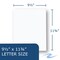 Roaring Spring Case of White Pocket Folders w/Prongs, 11.75"x9.5", Twin Pockets hold 25 sheets ea, 11 pt tag board, PK250 54122cs - alternate 7