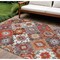Homeroots 8' X 10' Rust Lavender And Ivory Southwestern Washable Indoor Outdoor Area Rug 632278 - alternate 1