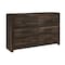 Homeroots 58" Oak Wood Six Drawer Dresser 633705 - alternate 2