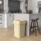 Regal Altair 19 Gallon Square Beige Plastic Trash Can with Drop Shot Swing Lid, Space-Saving Design ZR-TC-100-BG-19+LD-100-KIT - alternate 3