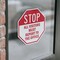Signmission Stop All Visitors Must Report to Th, 4 inch X 4 inch, Vinyl Decal, 2PK OC-D-2PACK-4-246 - alternate 2
