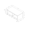 Monarch Specialties Coffee Table, 44-in. l, Cocktail, Rectangular, Living Room, Rustique Grey Laminate, Transitional I 2512 - alternate 2