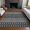 Homeroots 9' X 12' Gray Silver And Charcoal Tribal Washable Indoor Outdoor Area Rug 582570 - alternate 4