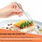 A2Z Scilab Offset Culinary Tweezers, Precision Serrated Jaws, 6.25 Inch, Stainless Steel Tongs A2Z-ZR1054 - alternate 3