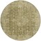 Homeroots 8' Brown And Beige Round Abstract Washable Indoor Outdoor Area Rug 616600 - alternate 2