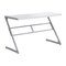 Homeroots 48" White and Silver Computer Desk 333492 - alternate 1