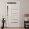 Vdomdoors Front Exterior Prehung Metal-Plastic Door, Manux 8415 White Silk, Side and Top Sidelite Transom, Of MANUX8415EXD-WS-W36+14xH80+14-LH - alternate 2