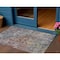 Homeroots 3' X 5' Pewter Abstract Washable Indoor Outdoor Area Rug 607878 - alternate 1