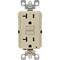 Leviton SmartlockPro Self-Test 20A Ivory Commercial Grade Rounded Corner 5-20R GFCI Outlet R21-GFNT2-0KI - alternate 2