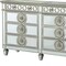 Homeroots 20" Gray Solid Wood Six Drawer Double Dresser 347079 - alternate 4